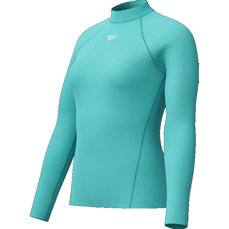 Speedo, Donne, Maglia da surf, Long Sleeve Rash Top, Blu, (M)