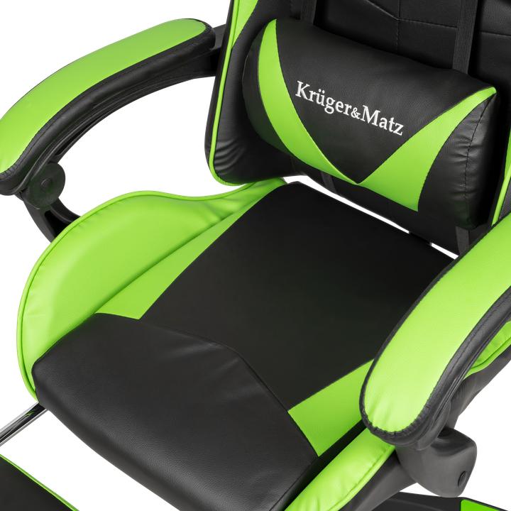 Actual product image Krüger&Matz Gaming chair Kruger & Matz Warrior GX-150 Gaming Chair, Black-green