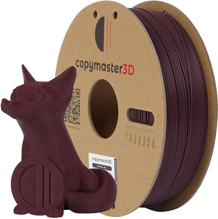 Actual product image Copymaster3D PLA Carbon Filament for 3D Printer, 1.75 mm, Plum (PLA, 1.75 mm, Violet)