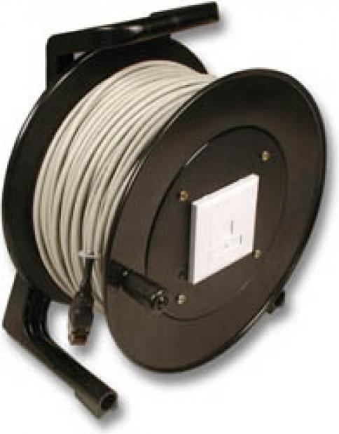 Image du produit EFB Elektronik Ligne d'installation CAT5E,50m sur enrouleur de câble (F/UTP, CAT5e, 50 m)
