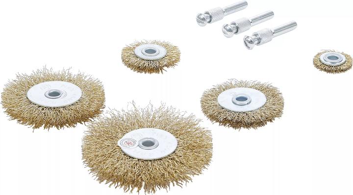 Actual product image BGS Steel Wire brush Set Ø 25 - 75 mm 8 pcs.
