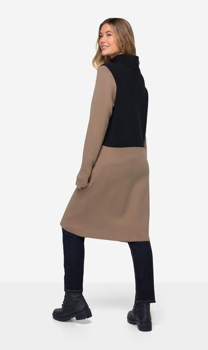 Produktbild Laurasøn Strickjacke, zweifarbig, Stehkragen, Druckknöpfe, Langarm (M)