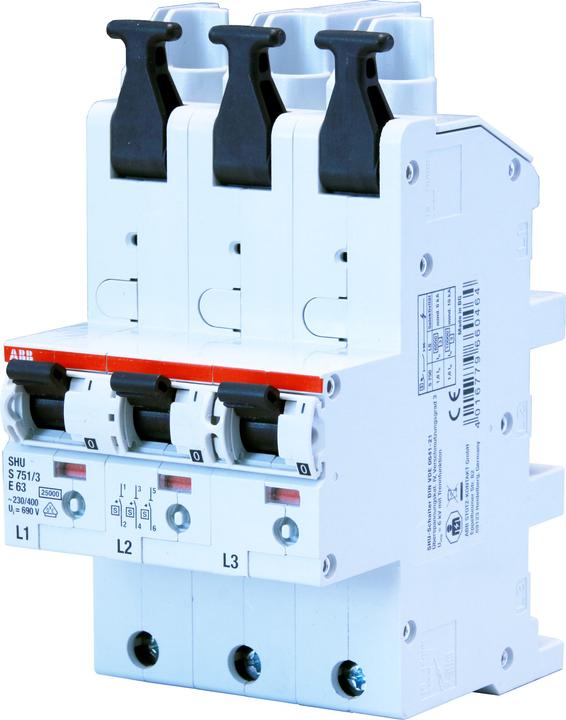 Image du produit ABB Disjoncteur de protection de ligne 3 pôles