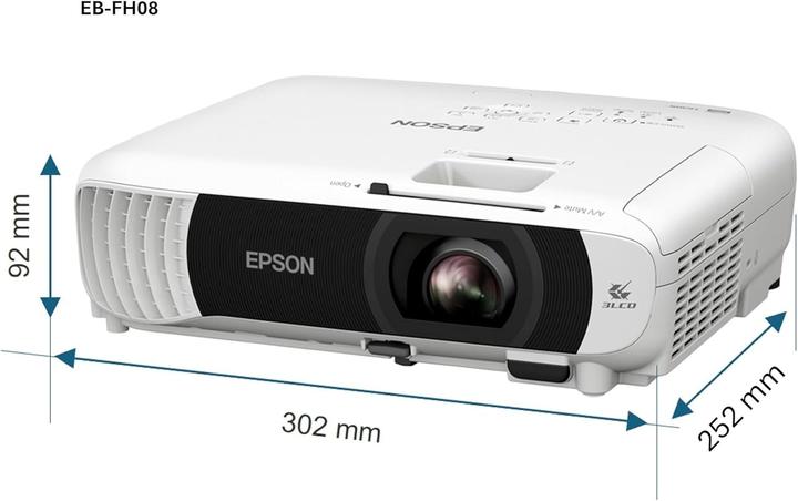 Produktbild Epson EB-FH08 (Full HD, 3600 lm, 1.22 - 1.46:1)