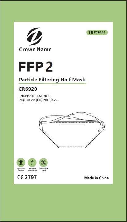 Image du produit Crown Name Masque de protection (FFP2, 10 x)