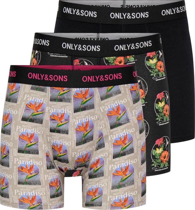 Only & Sons Onsfitz Aop Wb Bold Boxer 3-Pack Noos