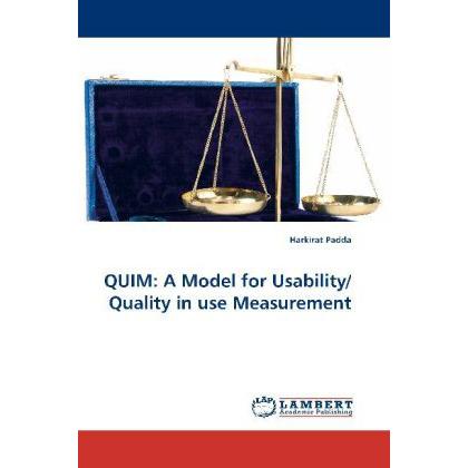 QUIM: A Model for Usability/Quality in use Measurement, Fachbücher von Harkirat Padda
