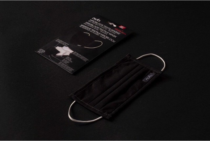 Actual product image Nuts HEIQ Viroblock Textile Mask Black (1 x)
