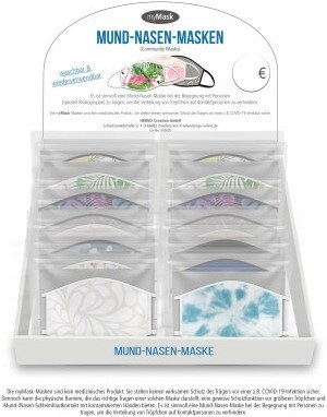 Image du produit Roost Masque bouche et nez Fantasy 9737 12 styles en présentoir (12 x)