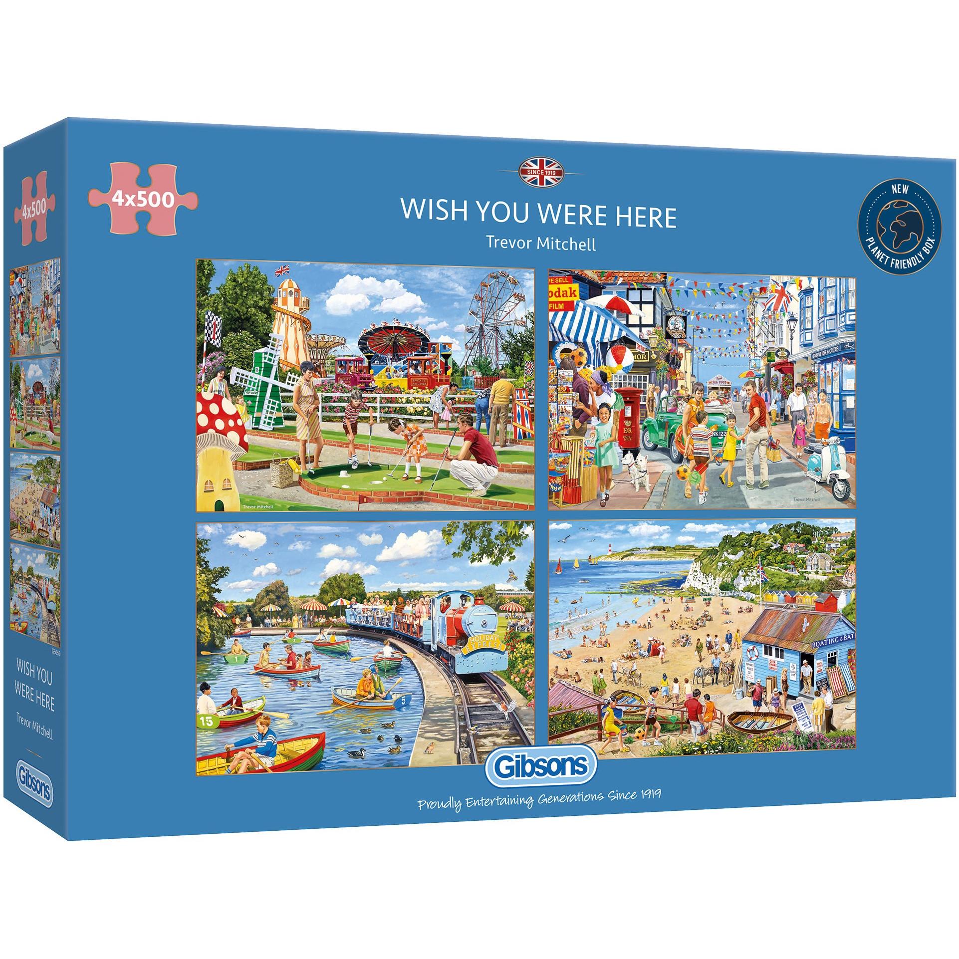 Gibsons Puzzle Wish you were here 4x500 Teile (500 Teile)