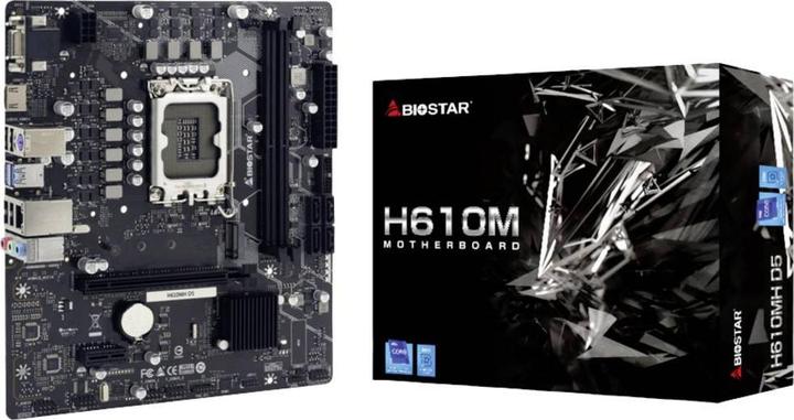 Actual product image Biostar Płyta główna H610MH D5 (LGA 1700, Intel H610, mATX)