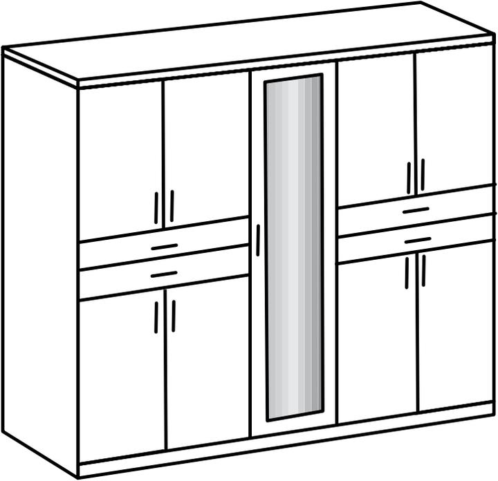 Actual product image Wimex Taiga (225 x 58 x 208 cm)