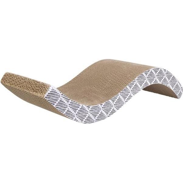 Mica Pets Katzenzubehör - Kratzbett - ca. 53 x 21,5 x 12 cm (21.50 cm, Natur), Katzenbaum