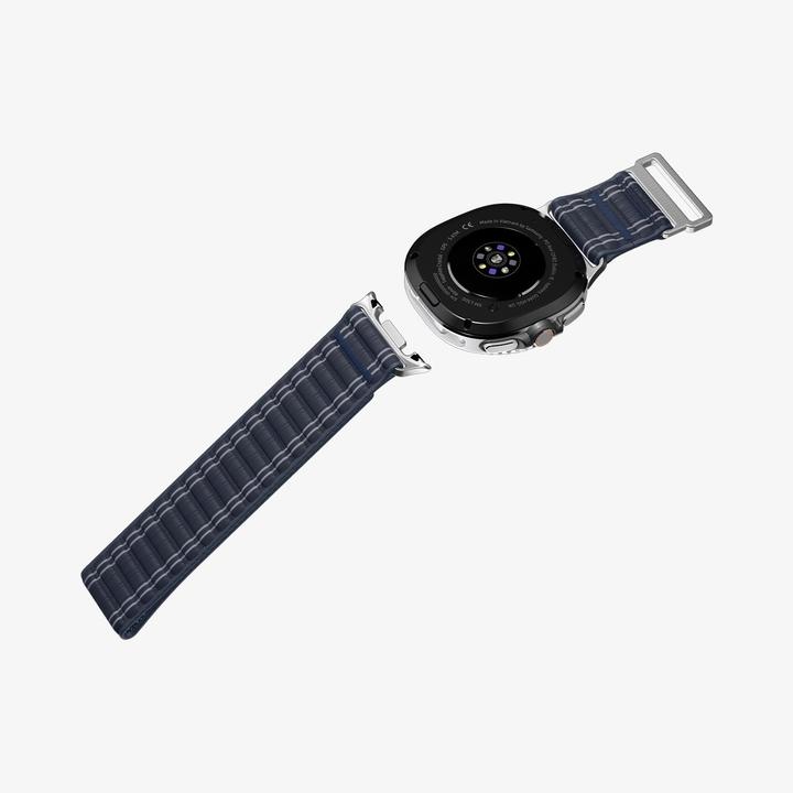 Actual product image Spigen - WBF0 - Samsung Galaxy Watch8 40mm/Watch8 44mm/Watch8 Classic - Navy (20 mm, 22 mm, Fabric, Nylon)