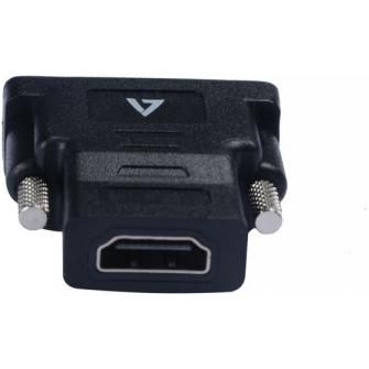 Thumbnail - V7 DVI-D auf HDMI (HDMI, 10 cm), Data + Video Adapter, Schwarz