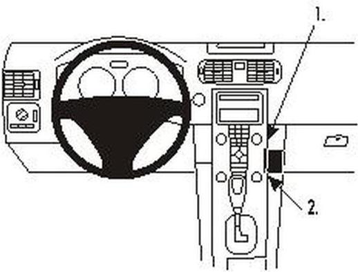 Actual product image Brodit ProClip - Bracket for mounting in the car