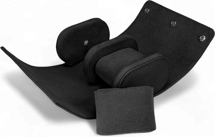 Produktbild Windrose Reise-Uhrenetui (2 Uhren) schwarz