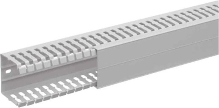 Actual product image Tehalit Wiring trunking HA7, halogen-free, 40 x 40 x 2,000 mm, light grey (200 cm)