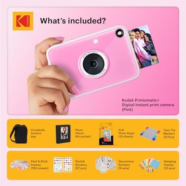 Produktbild Kodak Printomatic+ Sofortbildkamera Geschenkset