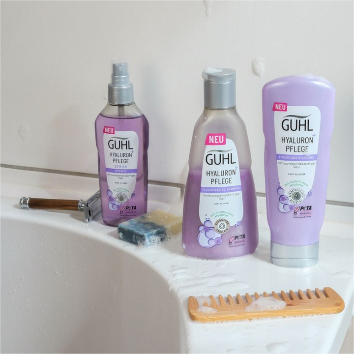 Produktbild Guhl Feuchtigkeits-Shampoo Hyaluron & Pflege (250 ml, Flüssiges Shampoo)