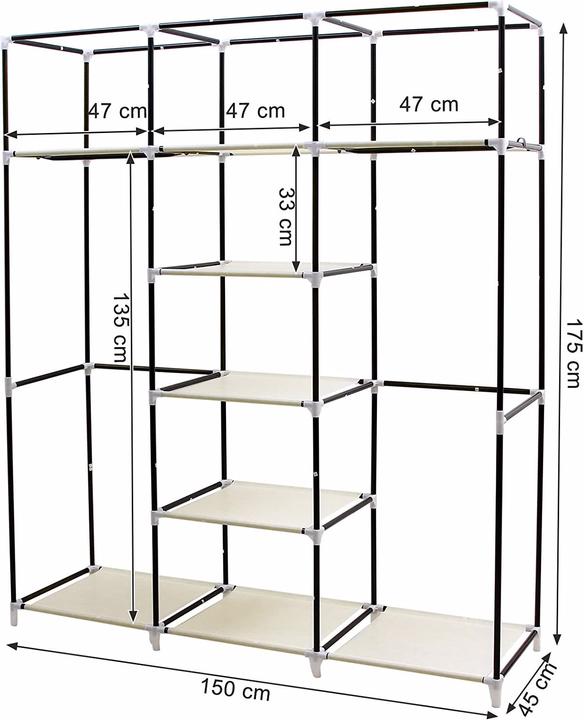 Image du produit Songmics Hannah (150 x 45 x 175 cm)