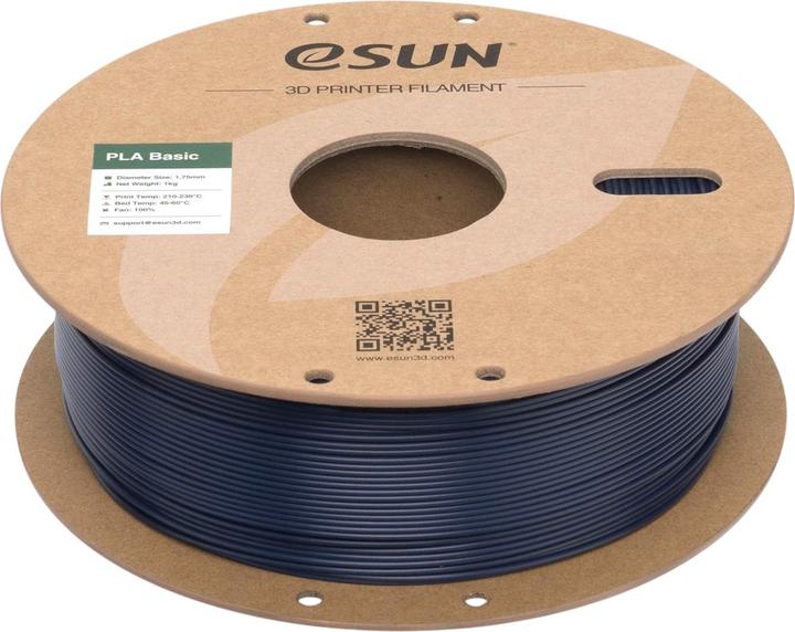 Produktbild eSUN PLA Basic Dunkelblau Filament 1.75mm 1Kg (PLA, 1.75 mm, 1000 g, Blau)