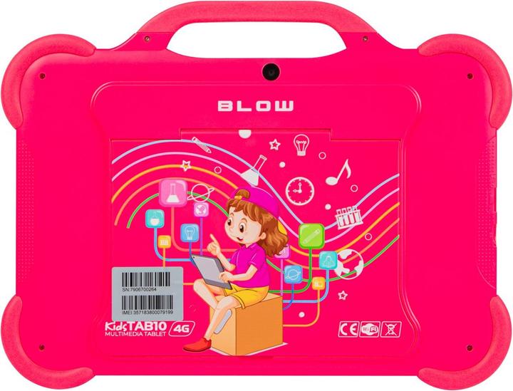 Immagine prodotto Blow Tablet KidsTAB10 4G 4/64GB rosa + custodia (4G, 10.10", 64 GB, Polvere Rosa)