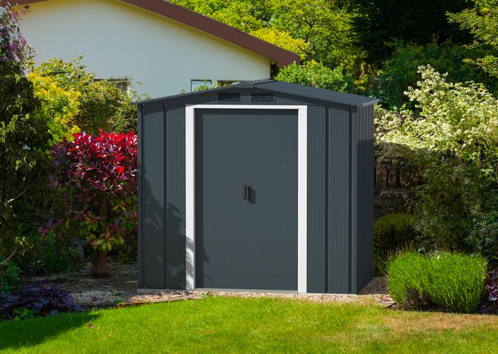 Produktbild Tepro Gerätehaus Eco 6x4, anthrazit/weiss