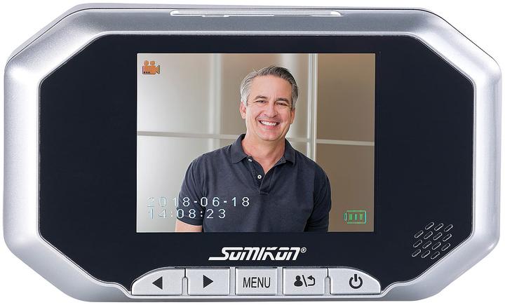 Produktbild Somikon Digitale Türspion-Kamera mit PIR, Aufnahme und Nachtsicht