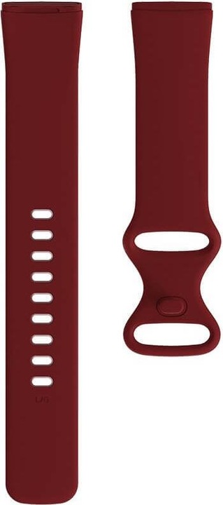 Produktbild Cover-Discount Fitbit Versa 4 / Sense 2 - Silikon Ersatzarmband weinrot (Silikon, Versa 3, Sense)
