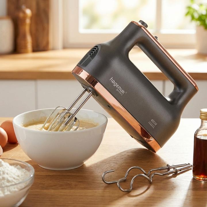 Image du produit hagenuk Handmixer mit 5 Geschwindigkeitsstufen und Turbo (400 W)