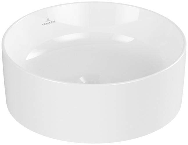 Immagine prodotto Villeroy & Boch V&B Lavabo da appoggio COLLARO d= 400mm rotondo senza foro per rubinetto panca we C+ (400 mm, 400 mm)
