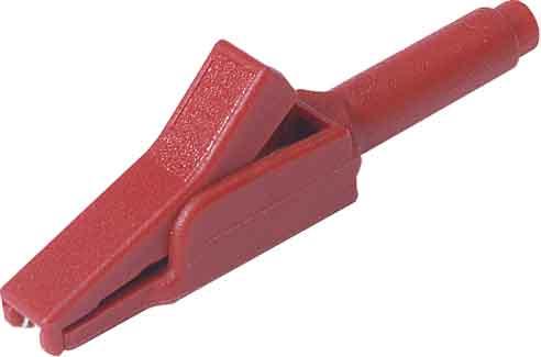Image du produit Hirschmann PINCE CROCODILE ISOLÉE, ROUGE, CONNECTEUR FEMELLE 4 mm - MA 260SH