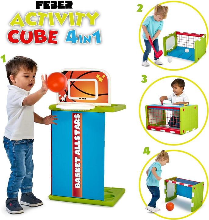 Image du produit Feber Aire de jeu de cubes d'activité 4 en 1