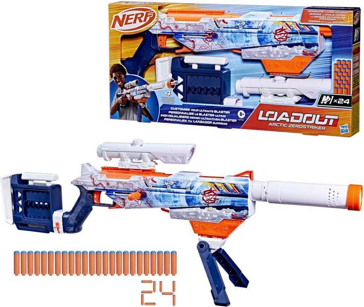 Actual product image Nerf LoadOut Arctic Zerostriker