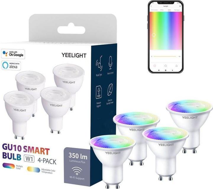 Produktbild Yeelight W2 (GU10, 4.50 W, 350 lm, 4 x, F)