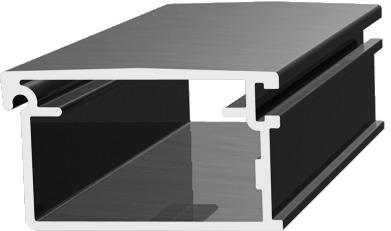 Rehau Abschlussleisten (Griffprofil) Metallic-Line