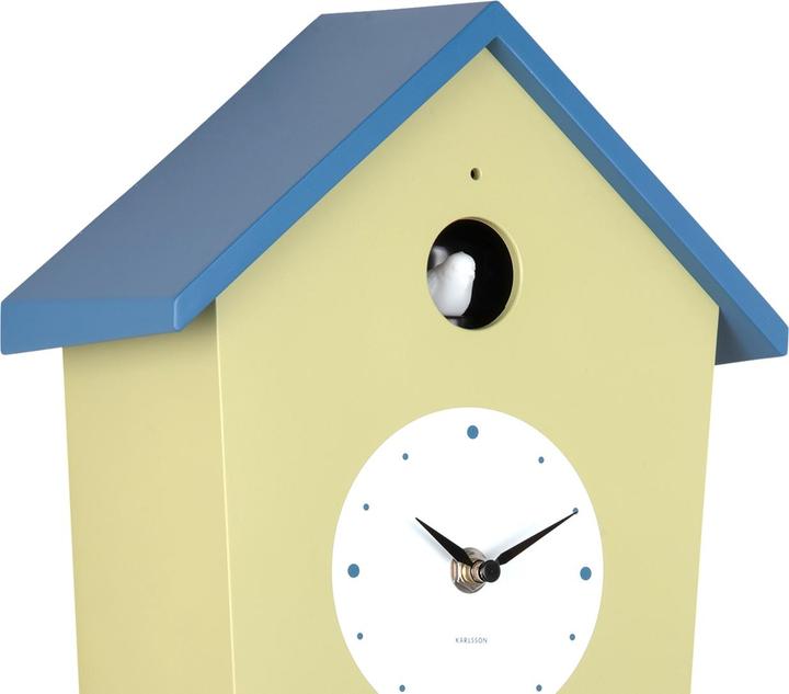 Productafbeelding Karlsson Wandklok Cuckoo Light - Theegroen - 23x10.5x26.4cm - Wandklok Scandinavisch