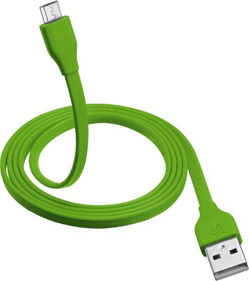 Actual product image Trust Flat Micro-Usb Cable 1m Green (1 m, USB 2.0)