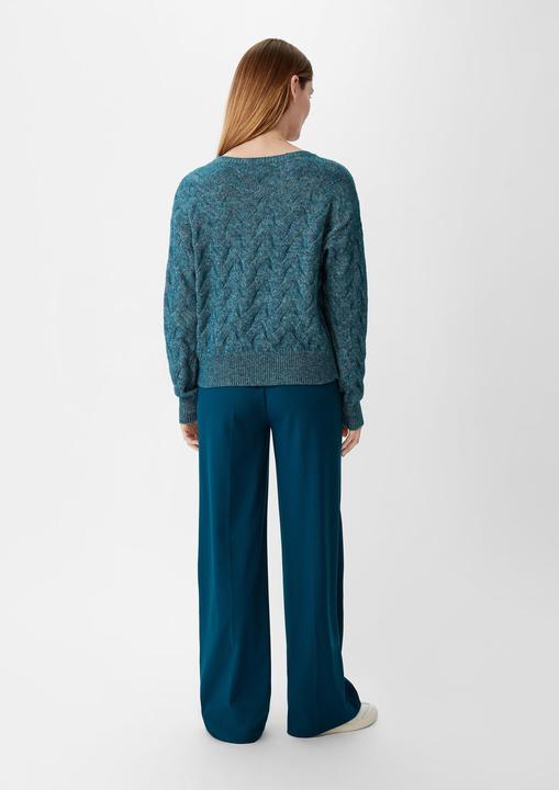 Actual product image Comma Strickpullover Strickpullover mit Zopfmuster (M)
