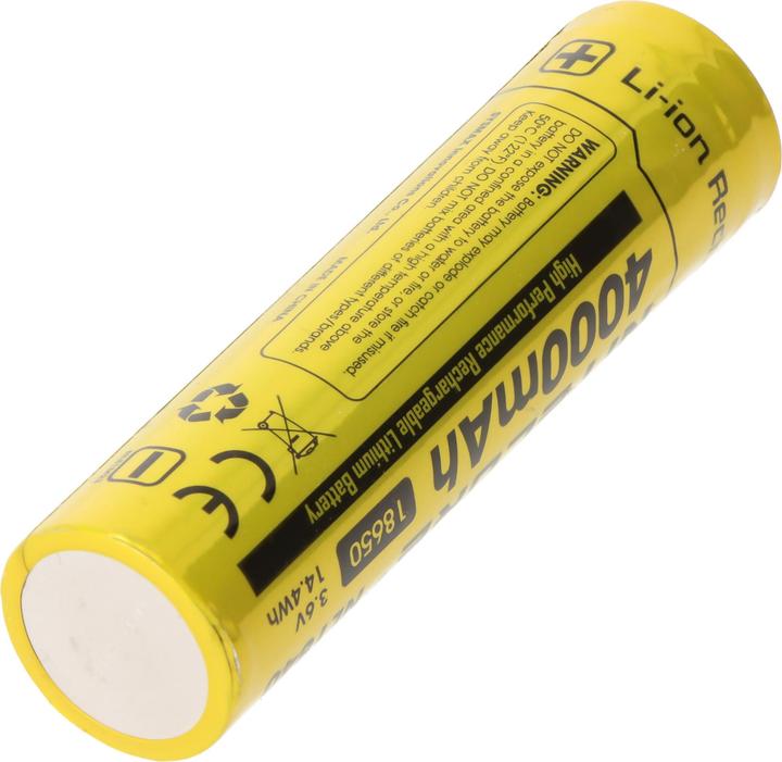 Nitecore 18650 Li-Ion Akku, NL1840, 4000mAh, mit Schutzschaltung
