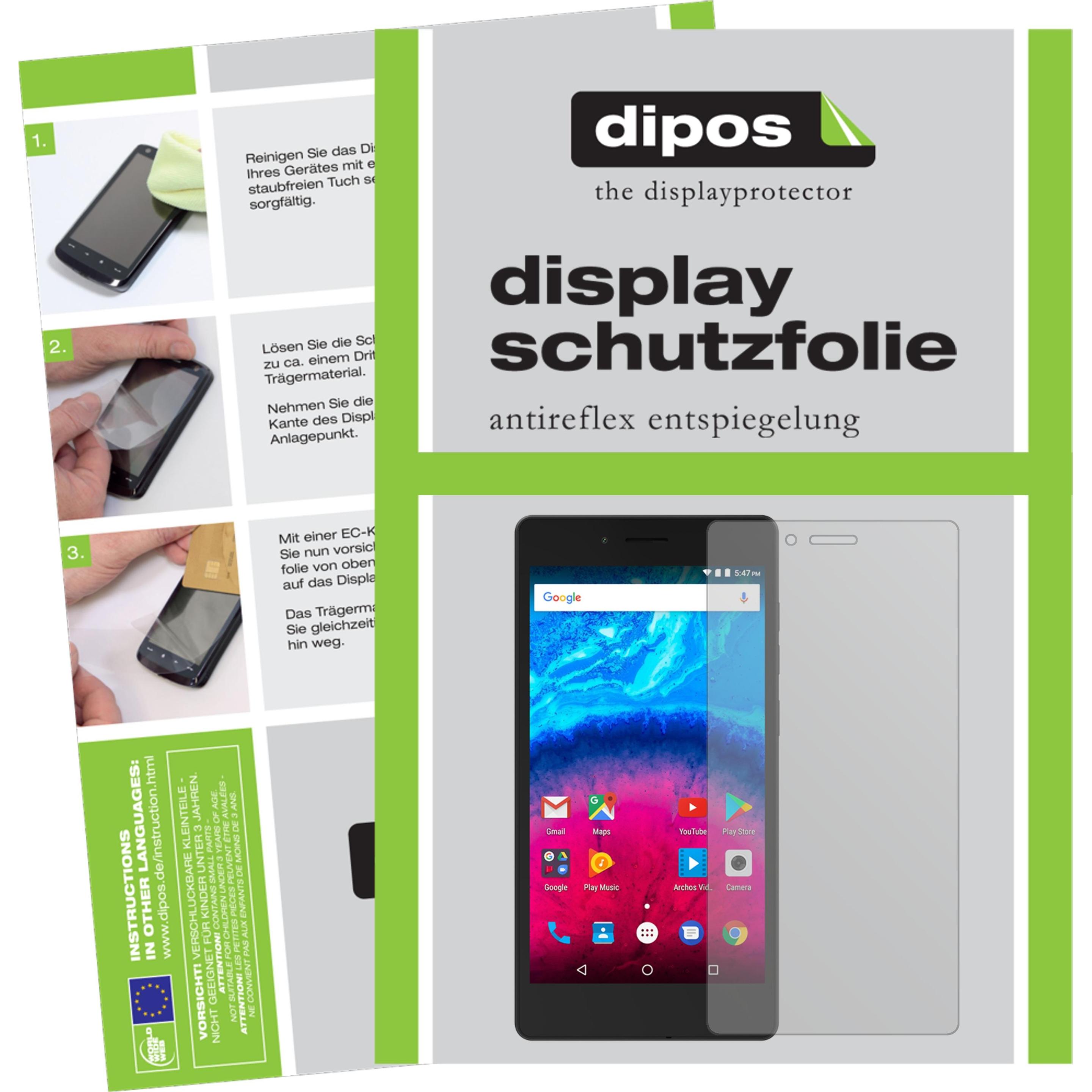 Dipos Displayschutzfolie Antireflex (1 Stück, Archos 50 Core), Smartphone Schutzfolie, Transparent
