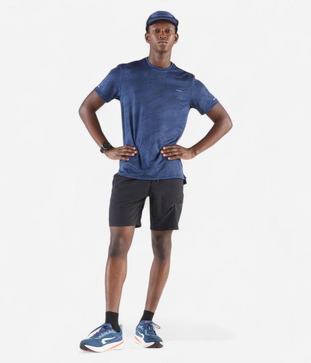 Immagine prodotto Kiprun Men's Breathable Running T-shirt Run 500 Dry - Midnight blue (M)