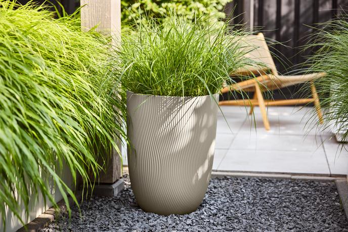 Produktbild Elho Pflanzentopf Sereh Hoch 40 cm Beige (39 x 53 cm)