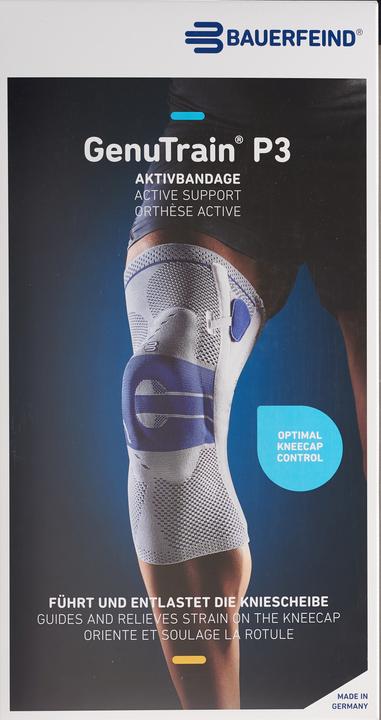 Actual product image GenuTrain P3 active bandage size 1 right titanium (1)