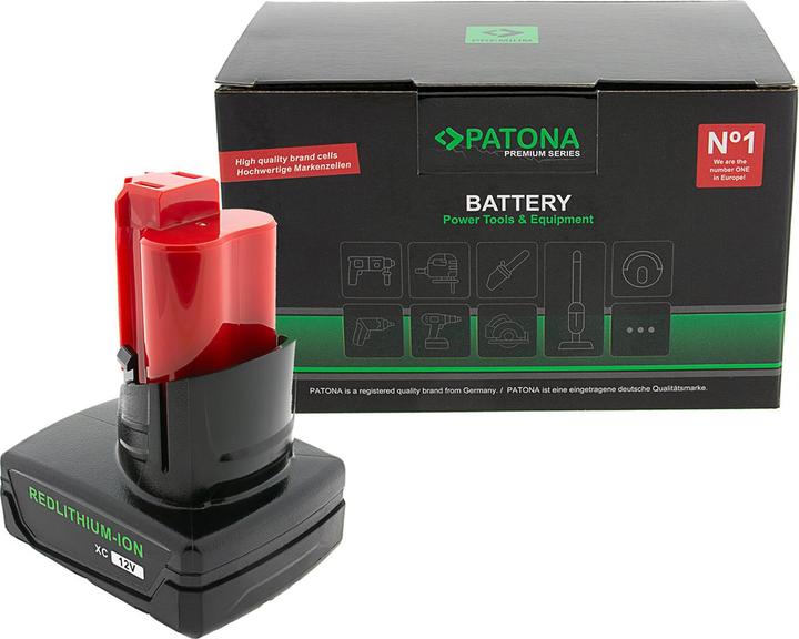 Productafbeelding Patona Akku Milwaukee M12 RedLithium (12 V)