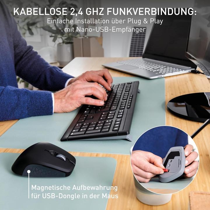 Produktbild CHERRY Stream Desktop Comfort (US, Kabellos)