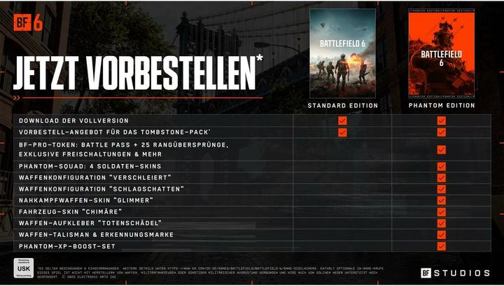 Immagine prodotto EA Games Battlefield 6 (Phantom Edition) (PS5, DE, FR, IT)