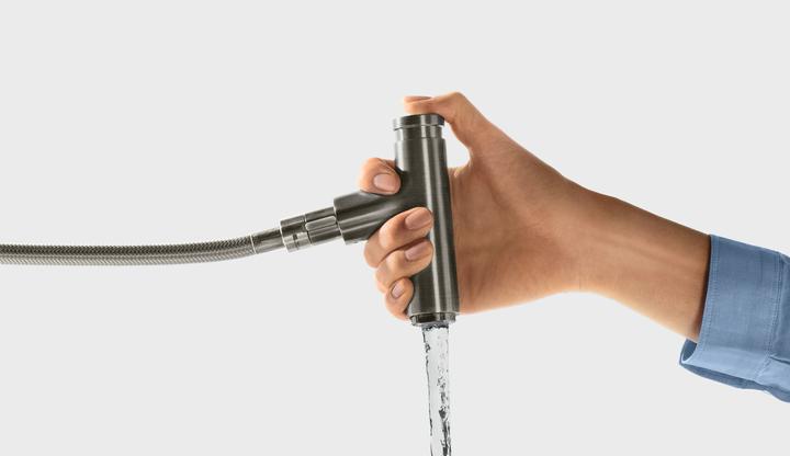 Image du produit hansgrohe HG Mitigeur monocommandé pour évier 240 METRIS DN 15, avec bec extractible chromé