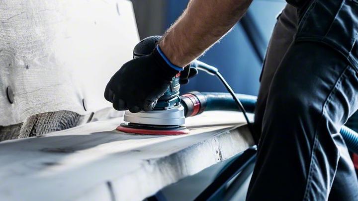 Actual product image Bosch Professional Zubehör EXPERT M480 Sanding net for random orbital sander, 150 mm, G 180, 50 pieces (180)
